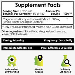 Cognance Enhanced Bacopa Capsules