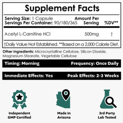 Acetyl L-Carnitine HCL (ALCAR) Capsules
