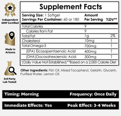 Omega-3 Fish Oil Triple Strength Softgels