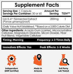 GS15-4 Panax Ginseng Capsules
