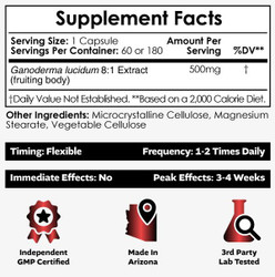 Red Reishi 8:1 Capsules