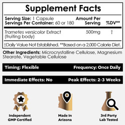Turkey Tail Mushroom Extract Capsules