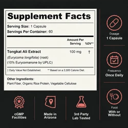 Tongkat Ali Extract Capsules or Tablets | 10% Eurycomanone