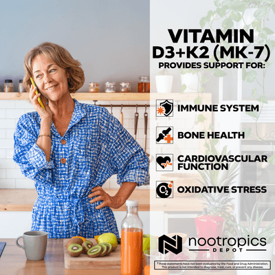Vitamin D3 + K2 (MK-7) With Vitamin C Tablets