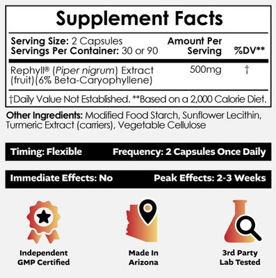 Rephyll Capsules | 6-10% Beta Caryophyllene