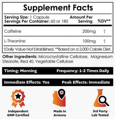 Caffeine + L-Theanine Capsules