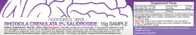 Rhodiola rosea Sample Pack Powder