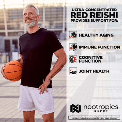 Red Reishi Mushroom Capsules | 9% Ganoderic Acids