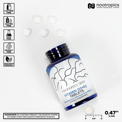 Vitamin D3 + K2 (MK-4) With Vitamin C Tablets