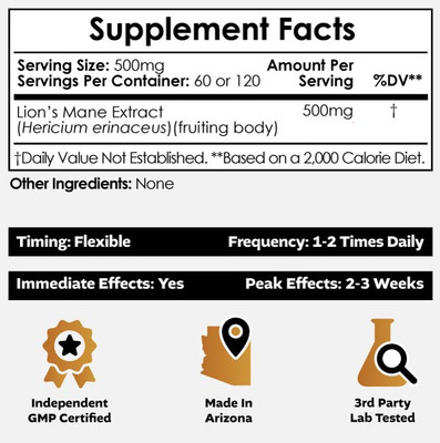 Lion's Mane Extract 1:1 Powder
