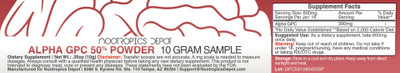 Cholinergic Sample Pack Powder
