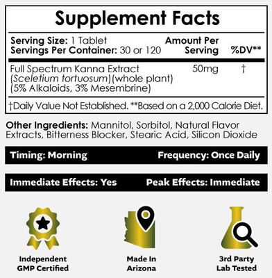 FSK53 Kanna Extract Quick Dissolve Tablets