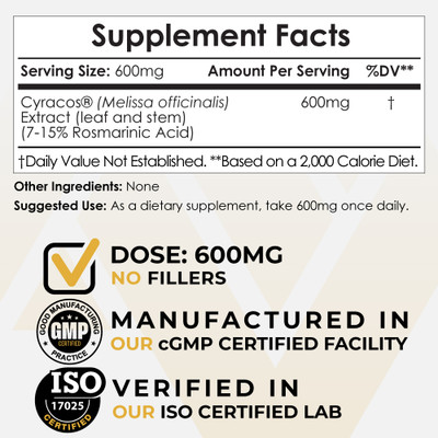 Cyracos Lemon Balm Extract Powder
