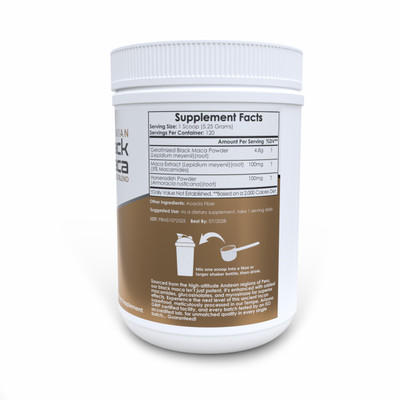 Peruvian Black Maca Enhanced Powder Blend