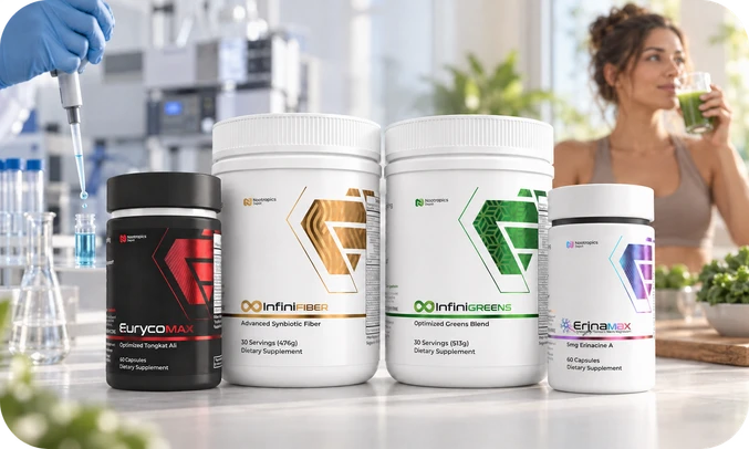 Collage of Nootropics Depot Supplement Bottles