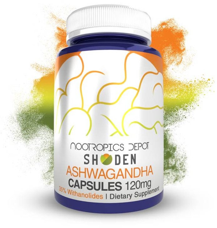 Shoden® Ashwagandha Extract Capsules | 120mg | 35% Withanolides