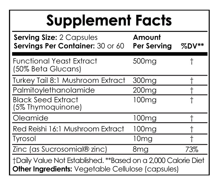 Immune Defense Supplement Facts