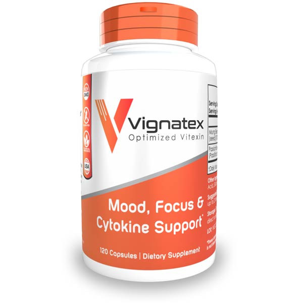 Vignatex Capsules | Optimized Vitexin | Mung Bean + Passionflower Extract | Mood, Focus, & Cytokine Support