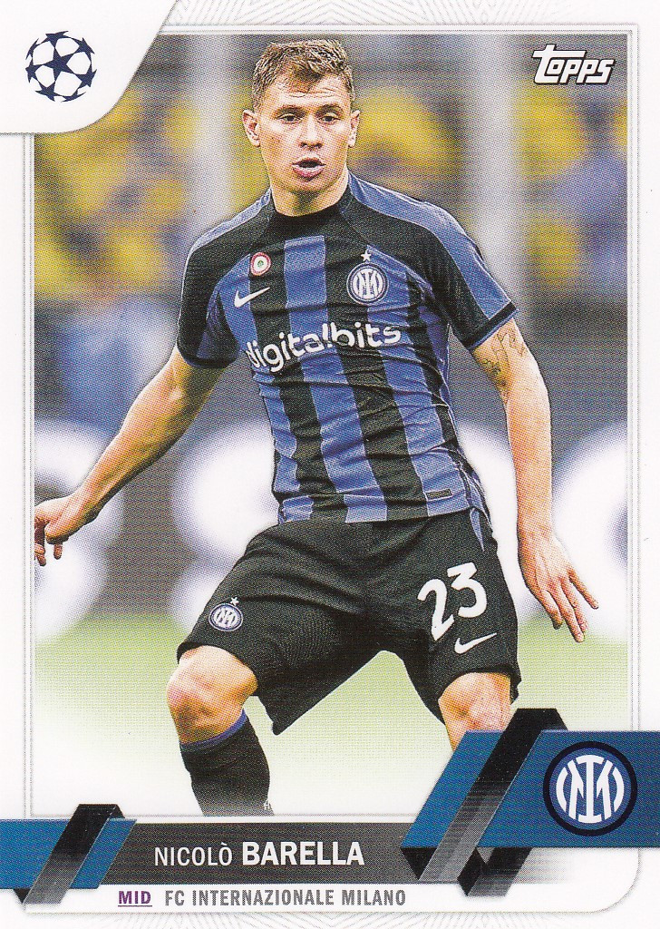 023 Nicolò Barella (Inter Milan) Topps UEFA Club Competitions