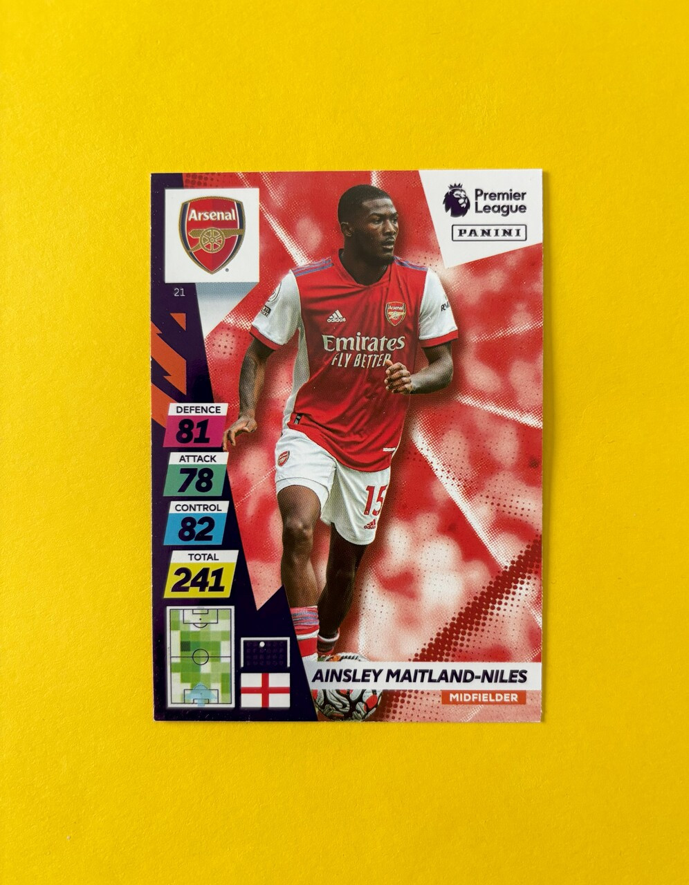 021 Ainsley Maitland-Niles (Arsenal) Panini Adrenalyn XL Premier