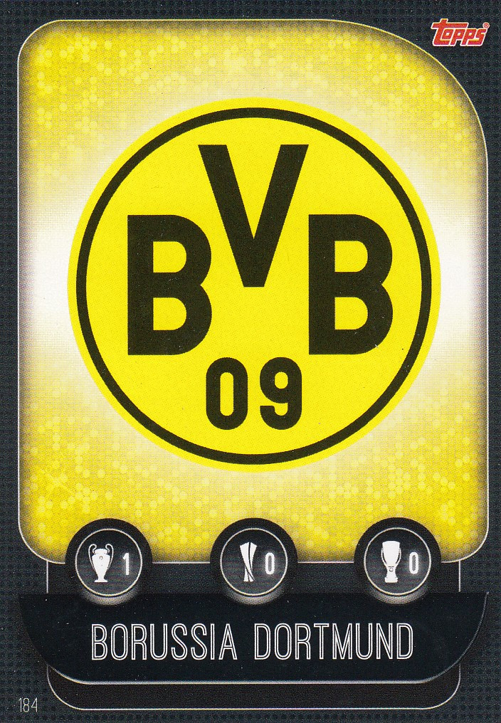 184 Borussia Dortmund Team Badge Match Attax Champions League 2019 20 Footballcardsworld Com