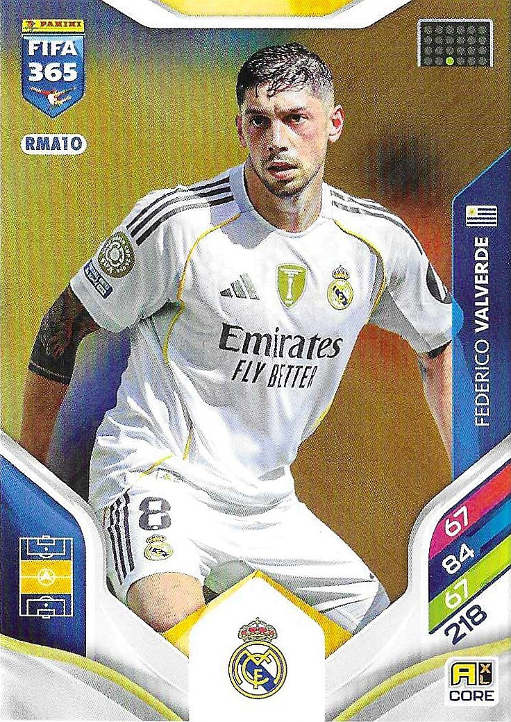 RMA010 - Federico Valverde (Real Madrid) - Panini Adrenalyn XL