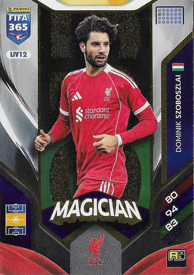 Liverpool ソボスライ　XL Offer Soccer Cards Dominik Szoboszlai Liverpool Adrenalyn XL Fifa