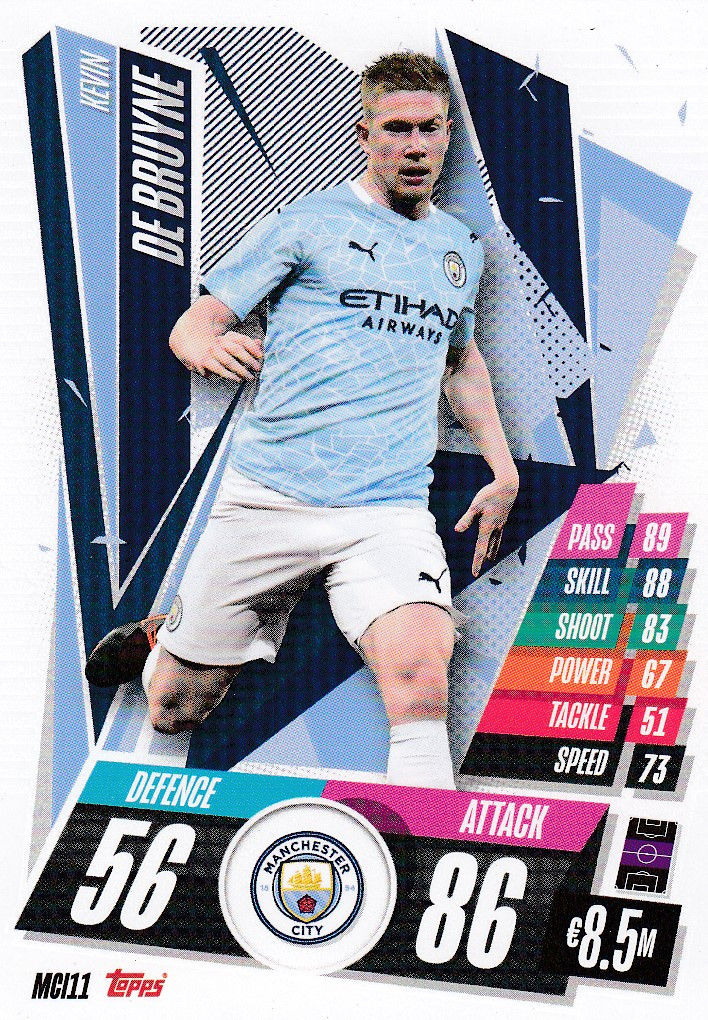 MCI011 Kevin De Bruyne (Manchester City) Topps Match Attax