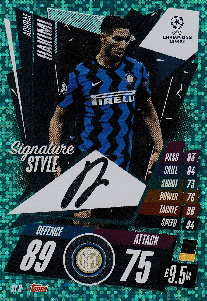 SI8 - Achraf Hakimi (Inter Milan) - SIGNATURE STYLE - Topps Match