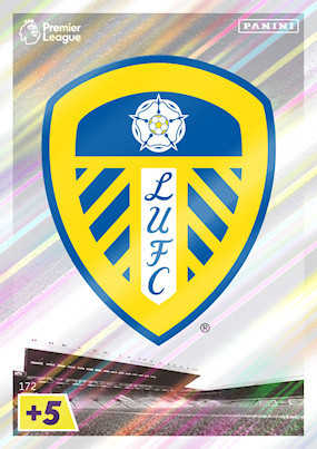 Cartes originales Premier League football Leeds United à l'unité à collectionner sportives