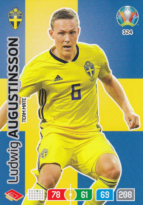 #324 Ludwig Augustinsson (Sweden) Adrenalyn XL Euro 2020