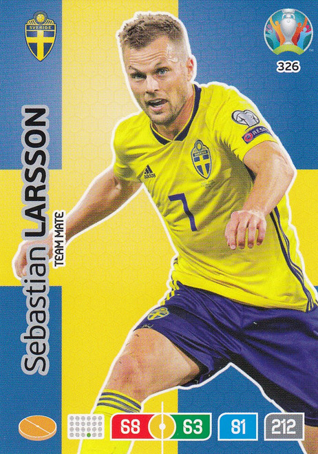 #326 Sebastian Larsson (Sweden) Adrenalyn XL Euro 2020