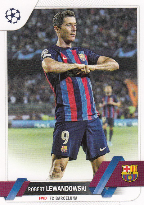 #009 Robert Lewandowski (Barcelona) Topps UEFA Club Competitions Flagship 2022/23
