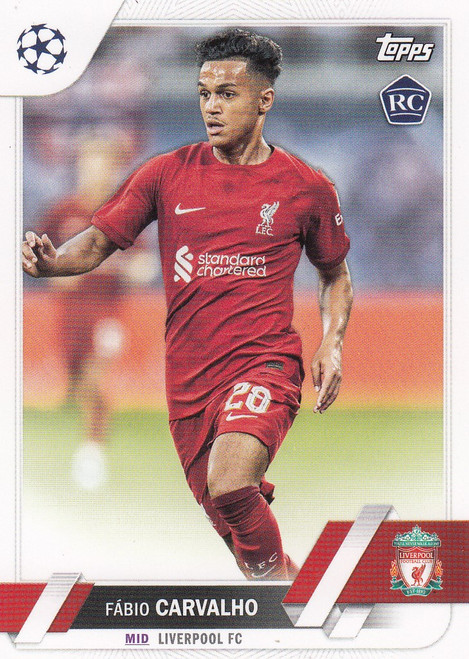 #028 Fábio Carvalho (Liverpool) Topps UEFA Club Competitions Flagship 2022/23