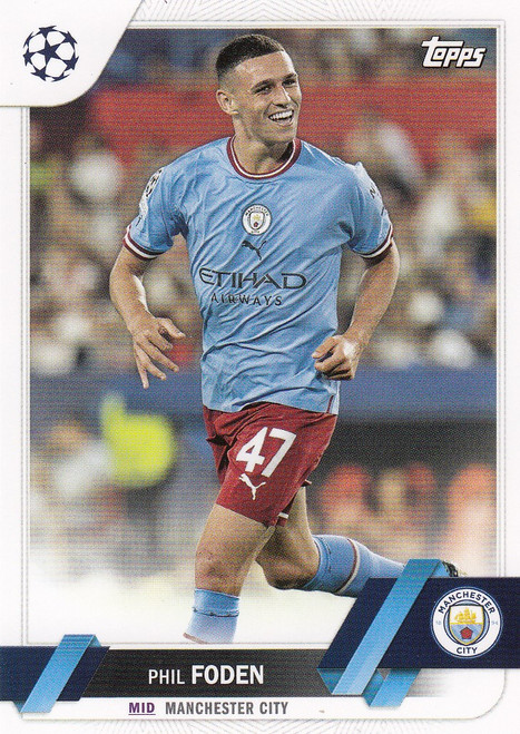 #47 Phil Foden (Manchester City) Topps UCC Flagship 2022/23