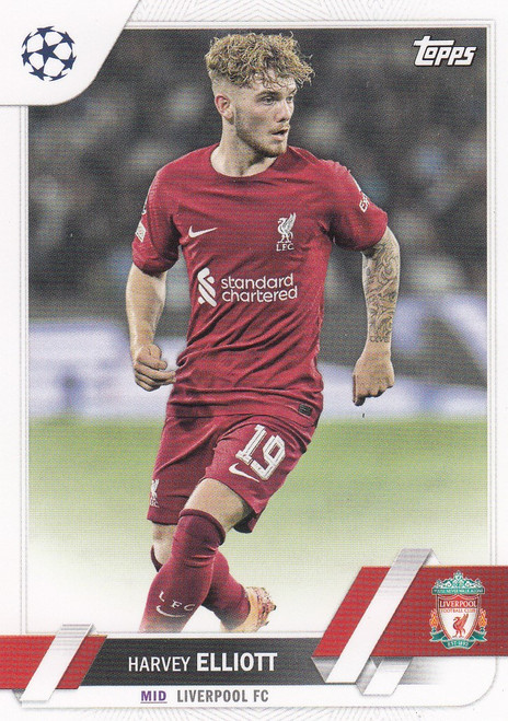 #049 Harvey Elliott (Liverpool) Topps UEFA Club Competitions Flagship 2022/23
