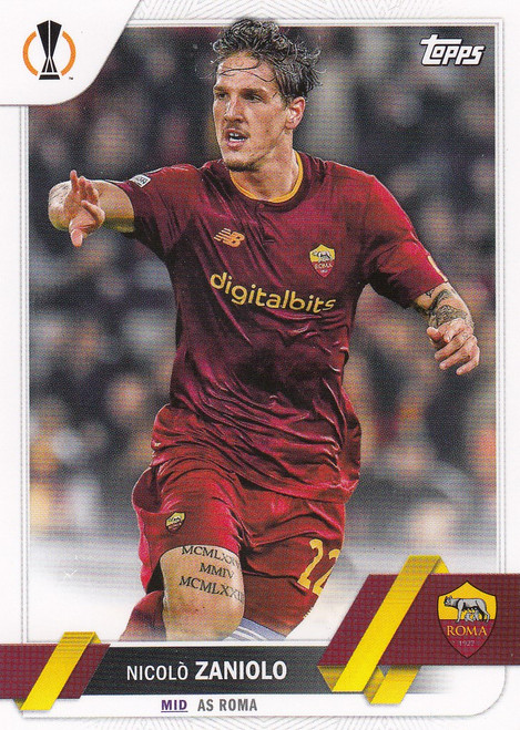 #051 Nicolò Zaniolo (Roma) Topps UEFA Club Competitions Flagship 2022/23