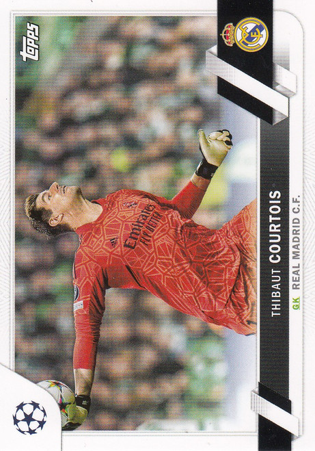 #63 Thibaut Courtois (Real Madrid C.F.) Topps UCC Flagship 2022/23