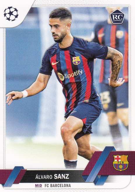 #067 Álvaro Sanz (Barcelona) Topps UEFA Club Competitions Flagship 2022/23