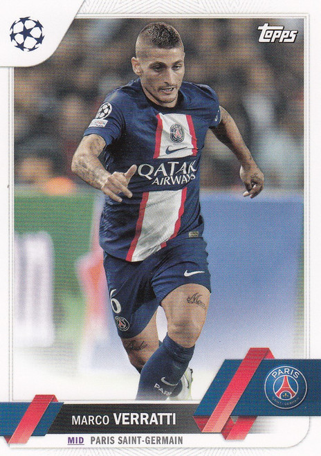 #073 Marco Verratti (PSG) Topps UEFA Club Competitions Flagship 2022/23