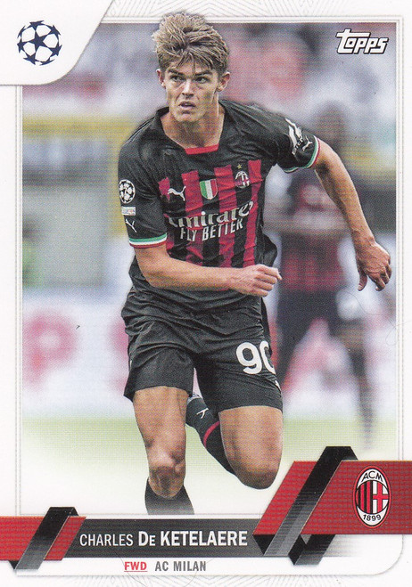 #90 Charles De Ketelaere (AC Milan) Topps UCC Flagship 2022/23