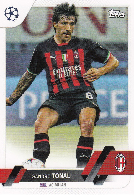 #128 Sandro Tonali (AC Milan) Topps UCC Flagship 2022/23