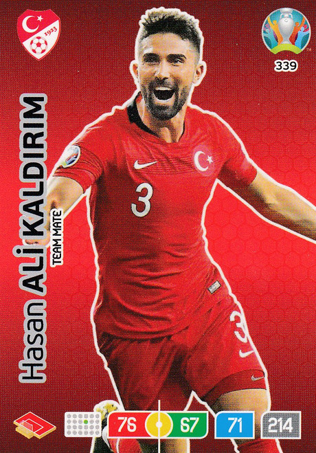 #339 Hasan Ali Kaldirim (Turkey) Adrenalyn XL Euro 2020