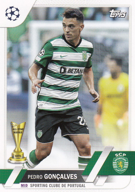 #132 Pedro Gonçalves (Sporting) Topps UEFA Club Competitions Flagship 2022/23