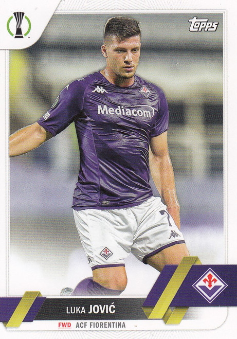 #133 Luka Jovic (Fiorentina) Topps UEFA Club Competitions Flagship 2022/23