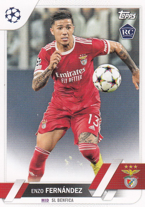 #158 Enzo Fernández (Benfica) Topps UEFA Club Competitions Flagship 2022/23 - ROOKIE CARD RC