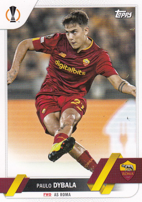 #159 Paulo Dybala (Roma) Topps UEFA Club Competitions Flagship 2022/23