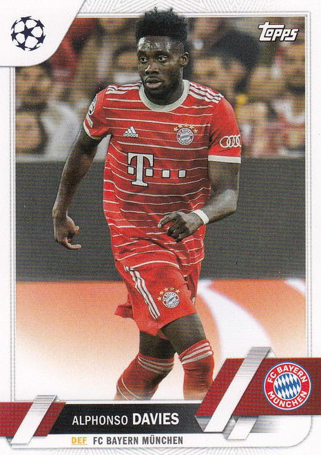 #162 Alphonso Davies (Bayern Münich) Topps UEFA Club Competitions Flagship 2022/23