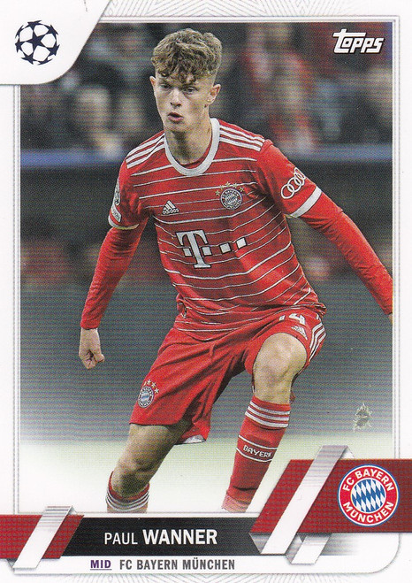 #174 Paul Wanner (Bayern Münich) Topps UEFA Club Competitions Flagship 2022/23