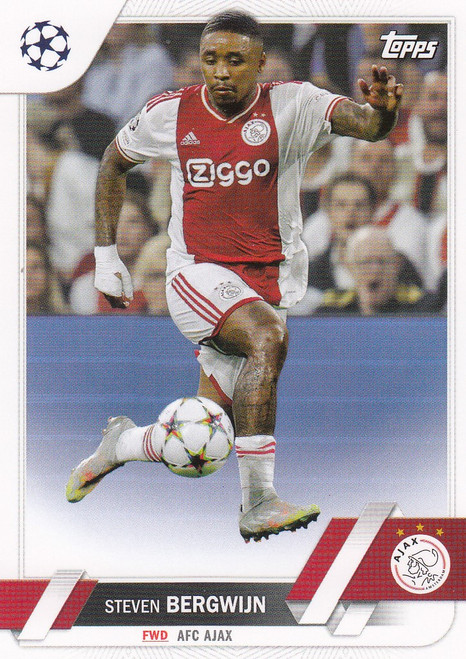 #176 Steven Bergwijn (Ajax) Topps UEFA Club Competitions Flagship 2022/23